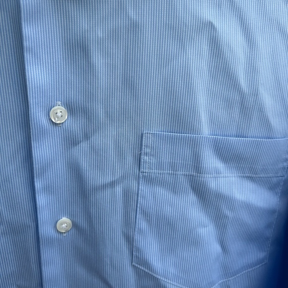 Jimmy Au Beverly Hills Men’s Light Blue Long Sleeve Button Down L Dress Shirt - Picture 5 of 5